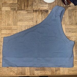 Gymshark Faded Blue One Shoulder Bra